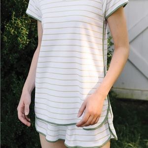 Lake Pajamas Pima Shorts Set in Vine